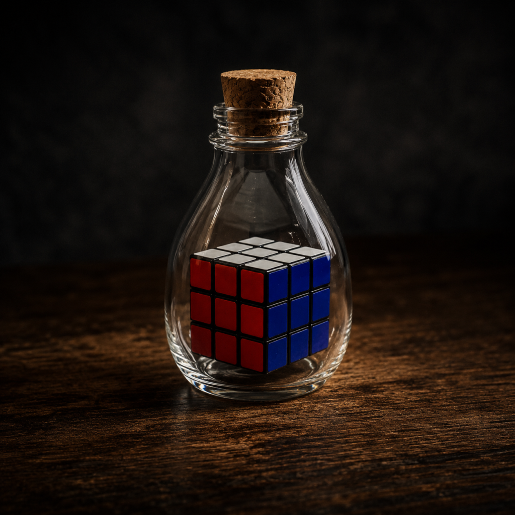 Mini Rubiks Cube I Løst